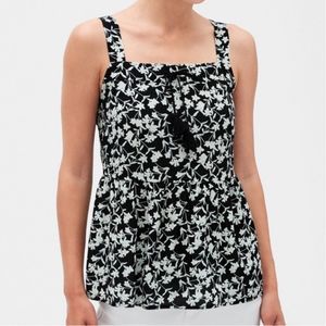 NWOT Banana Republic Ditsy Floral Strappy Peplum Top - Size S